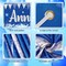 Blue Happy Anniversary Decorations - Banner and 18pcs Balloons (Happy Anniversary)